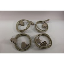 Lot of 4 - DB37 Serial Cable Male to DB37 Female RS-449 4.5ft Extension - Tested picture