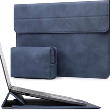 13.3-14 Inch Laptop Case Sleeve with Stand Feature in Navy Blue Color picture