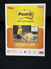 Post-it 8-1/2 x 11 Picture Paper, Matte Finish, 20 Sheets/Pack, New Unopened picture