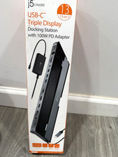 j5create JCD543 USB-C Triple Display 13-in-1 Dock w/100W PD, HDMI VGA picture