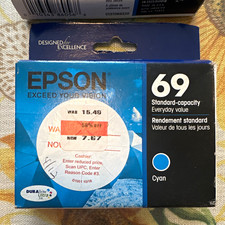 Epson 69 Standard-Capacity Cyan & Magenta Inkjet Cartridges T069220 T069320 picture