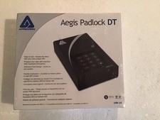 Apricorn Aegis Padlock DT 3TB AES Encrypted Drive ADT-3PL256-3000 New Sealed picture