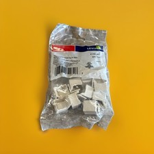 🔥Leviton 41084-BT QuickPort Snap-In Blank Insert — Light Almond ~ 10 Pack🔥 picture