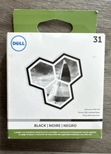 Dell 31 Black Ink Cartridge OEM Printer Models V525w V725w 200 Pages NEW SEALED picture