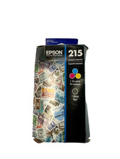 2pk Genuine Epson 215-I INITIAL Black & Color Ink Cartridge T215 WorkForce WF100 picture
