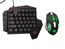 Redragon K585 DITI One Handed RGB Clicky Mechanical Gaming Keyboard + Mouse ASIS picture