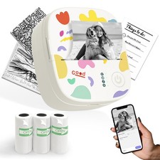 XenGro Mini Sticker Printer, AHM2 Maker Machine for Kids S, White picture