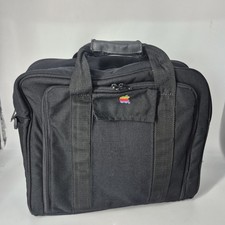 Vintage Apple Logo Macintosh Black Canvas Laptop Case Messenger Bag 15