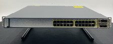 Cisco WS-C3750E-24TD 24-Port Gigabit Switch/W/2X  CISCO -CVR-X2-SFP V02 picture