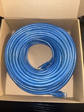 Lot of 2 Mediabridge Ethernet Networking Cable (100 Ft) Cat6 31-399-100X Blue picture