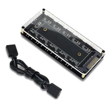 5V 3Pin ARGB LED Hub，10 Way 5V 3 Pin RGB Splitter Controller with Acrylic Shell picture