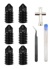 6PCS Hardened Steel Nozzle Fit for Lab A1/ A1 Mini Printer Hotend，0.2mm 0.4mm... picture