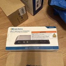 Cable Matters 201075 14-in-1 Docking Station USB C KVM Switch Dock for 2 Laptops picture