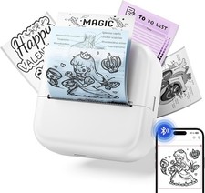 M02L Mini Thermal Sticker Printer, Portable for Study & DIY, iOS & Android picture