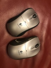 2x LOGITECH V320 Cordless Optical Wireless Mouse Notebook Laptop PC Computer picture
