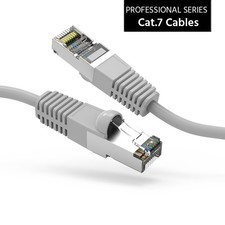 40Ft CAT7 Shielded (SSTP) 600MHz Ethernet Network Booted Cable Gary picture