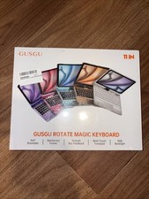 Gusgu Rotate Magic Keyboard With Multi-touch track Pad And RGB Light picture
