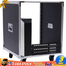 12U Portable Rolling Network Rack Swivel Caster Wheels Audio Equipment Rack picture
