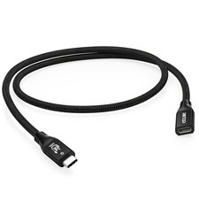USB C Thunderbolt 5 Extension Cable 80Gbps, 16K 8K Display Sync, 240W, 1.64ft picture