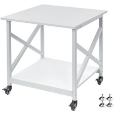 Fannova 23.6 x 23.6 Inches Large Printer Stand, 2 Tier Square Printer Table w... picture