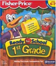 Fisher-Price Ready For School 1st Grade PC MAC CD learn numbers math words game picture