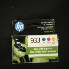 HP N9H56FN 933 Cyan, Magenta and Yellow Ink Cartridges - 3 Pieces 2024-2025 picture