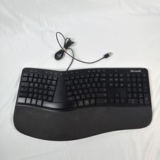 Microsoft Ergonomic USB Keyboard MODEL 1878- Tested Works picture