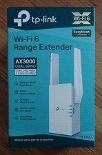 TP-Link Wi-Fi 6 Range Extender AX3000 DUAL BAND RE705X New Open Box 📦  picture