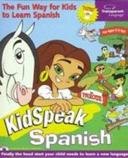 KidSpeak Spanish PC MAC CD kids children learn to speak foreign language words picture