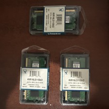 Lot of 3 Kingston KVR16LS11S6/2 DDR3L-1600 SODIMM 2GB/256Mx64 picture