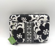 Vera Bradley Mini Laptop Case Women One Size Black White Night & Day Floral NEW picture