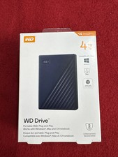 WD Drive Portable 4 TB HDD External Hard Drive Windows + Mac + Chromebook picture