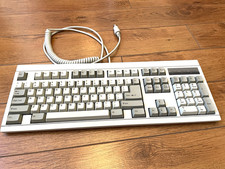 VINTAGE CLICKY KEYBOARD WHITE ALPS JIT TECHNOLOGY 5-PIN DIN TAIWAN picture