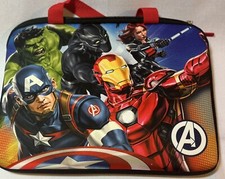Bioworld Marvel Avengers Boys Tech Laptop Carrying Case 13 In Zip Closure picture
