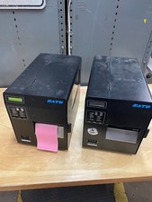 Lot of 2x SATO M-84PRO-2 Industrial Thermal Transfer Label Printers w/ Ethernet picture