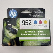 HP 952 Cyan, Magenta and Yellow Ink Cartridges EXP 10/2025 New Sealed picture
