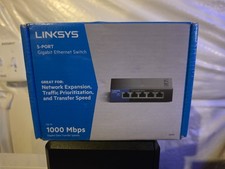 Linksys SE3005 5-Port Gigabit Ethernet Desktop Switch New Sealed picture