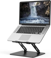 Gogoonike Adjustable Laptop Stand for Desk, Metal Foldable Laptop Riser Holder, picture