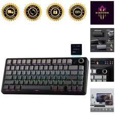 Hot-Swappable X Aula F75 MAX Mechanical Keyboard: Wireless, RGB Backlit Elegance picture