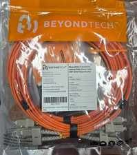 SC to SC Multimode Duplex 50/125 Fiber Optic Jumper Patch 3m (9.84ft) 2-Pack picture