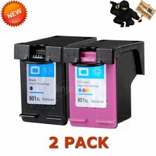 2 Pack 901XL Black/Color Ink Set For HP 901 Officejet J4640 J4660 J4680 4500 picture