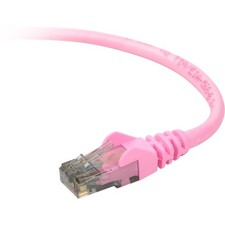 BELKIN INTERNATIONAL INC A3L980-03-PNK-S 3Ft Cat6 Snagless Patch Cable Utp Pink picture