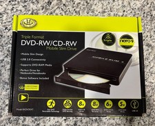 Gear Head 8XDVDEXT External DVD-RW CD-RW Mobile Slim Drive USB 2.0 NewInBox picture