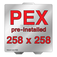 Wham Bam 258 x 258 Flexi Plate with Pre-Installed PEX Build Surface (Bambu Lab) picture