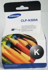 Genuine Samsung CLP-K300A Black Ink Cartridge Factory Sealed NEW in Pkg  picture