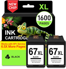 67XL Ink Cartridge Black for HP 67 XL Ink Deskjet 2800 4155E picture