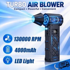 Electric Air Duster,130000RPM Compressed Air Duster with 2 LED Light for Home，g picture