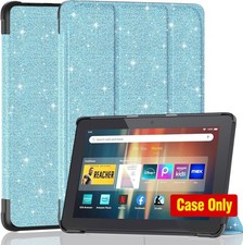 Slim Light Smart Trifold Stand Case for Fire HD 8 Tablet (10th/12th Gen) - Blue picture