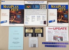 MAXIPLAN PLUS v3.5.4 ©1990 OXXI Spreadsheet for Commodore Amiga 500 1000 2000 picture