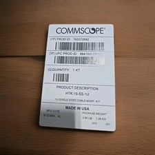 Commscope HTK-19-SS-1U 760072942 Horizontal Trough Kit 1U Single Sided NEW  picture